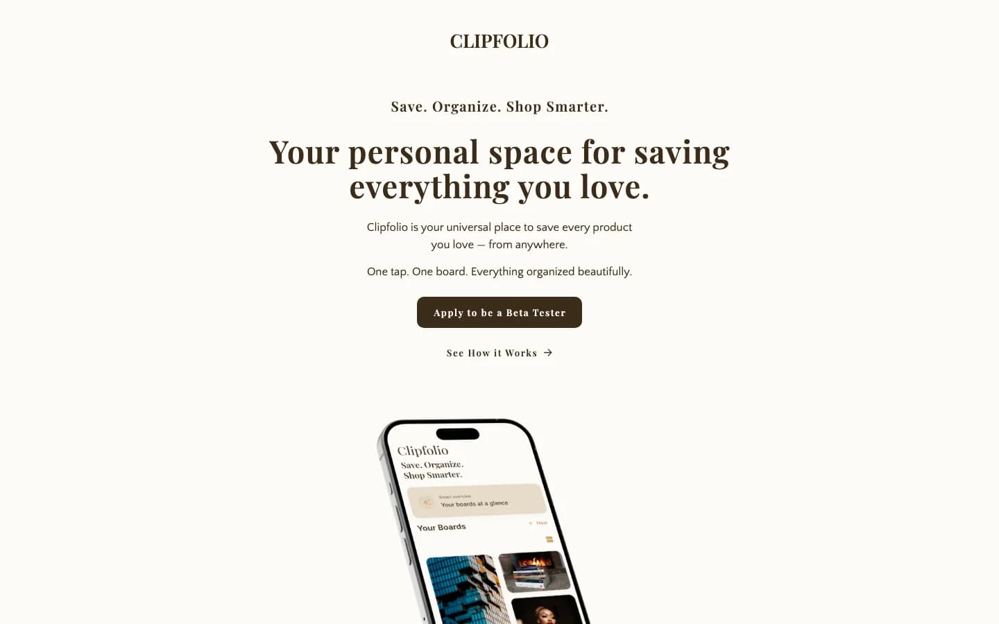 Clipfolio website