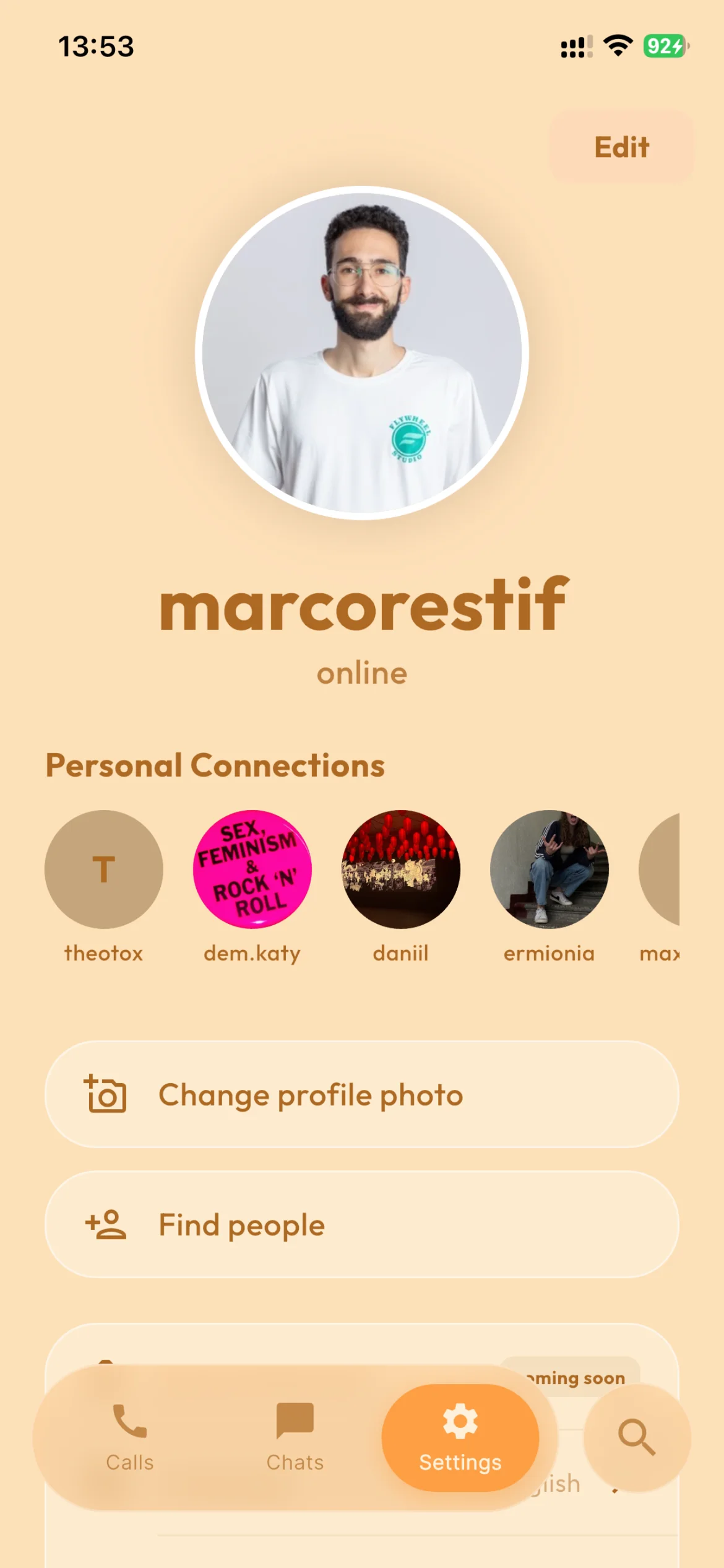 Profile and connections